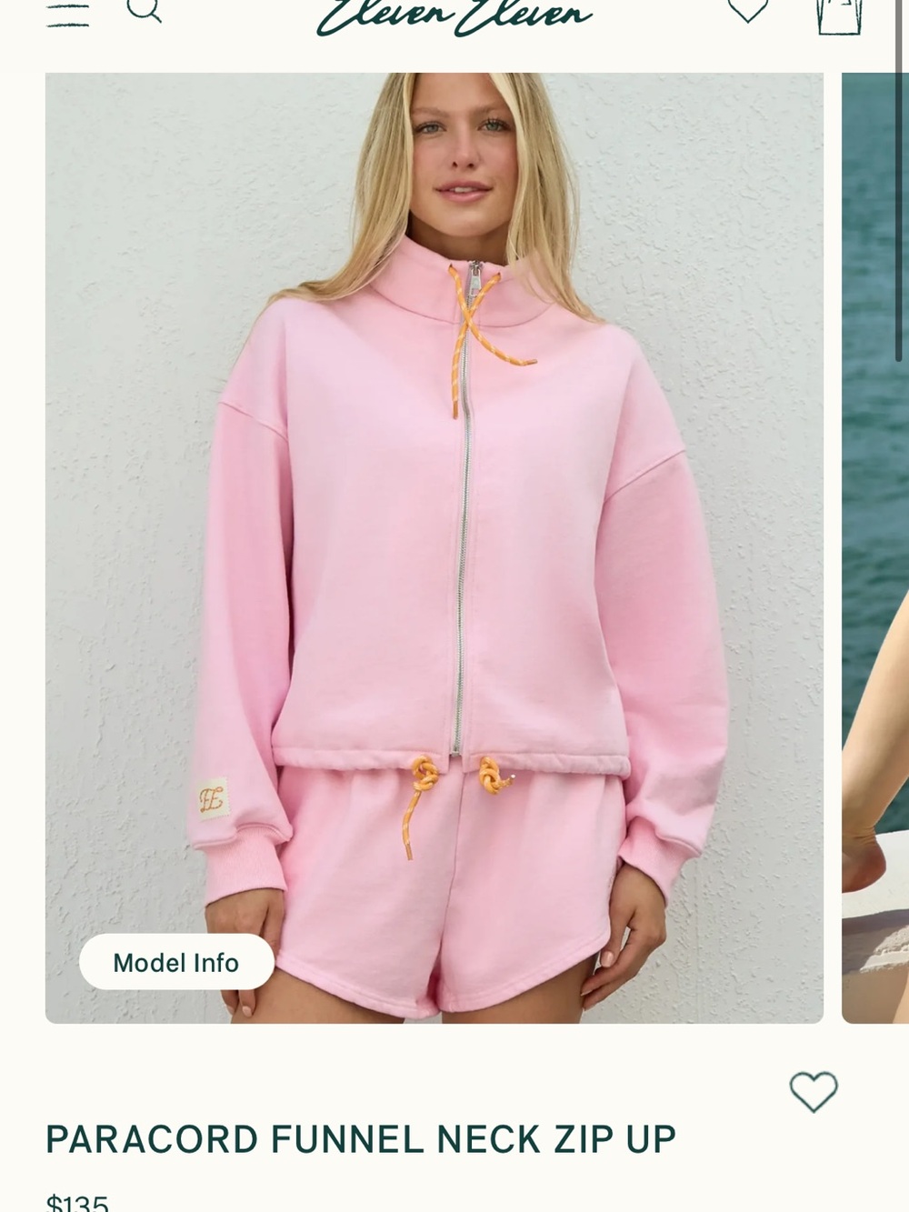 Pink Zip-Up Funnel Neck - Picture 4 of 6
